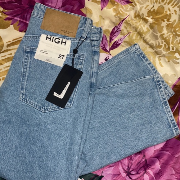 Rag & Bone Alissa High Rise Barrel Leg Jeans - Picture 8 of 9